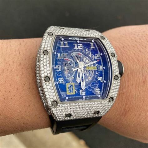 iced out Richard Mille watch